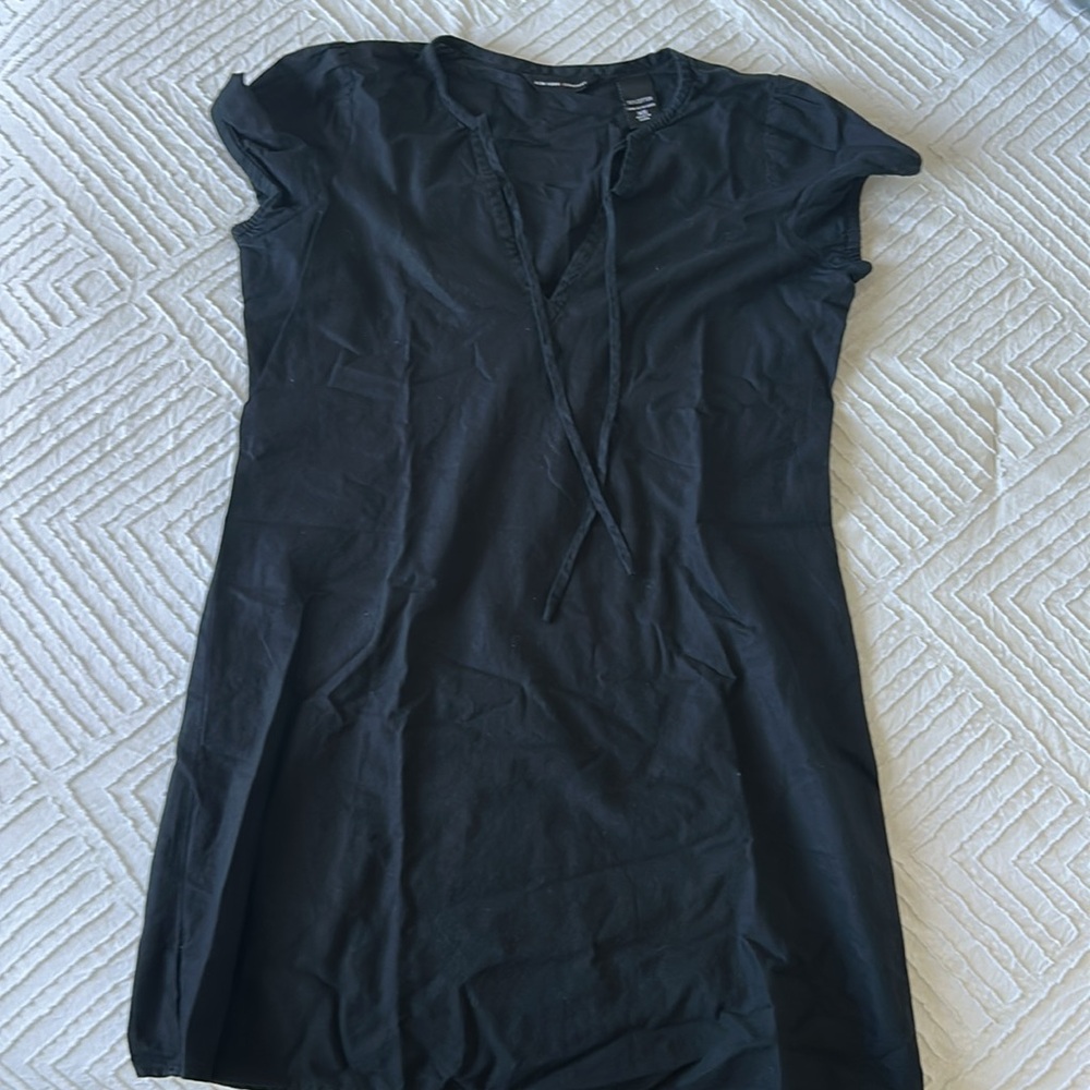 new york & company 100% cotton black dress